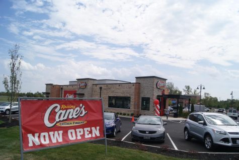 Outside of Cane's- now open