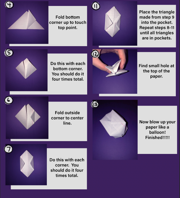 How to Fold a Paper “Balloon” – The Talisman