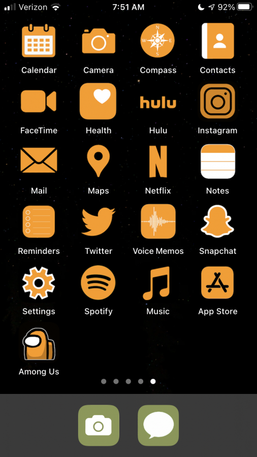 A screenshot of an iPhone layout with pacer app covers