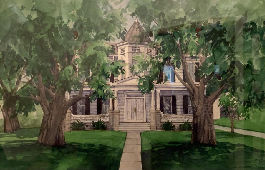 Marilyns childhood home, painting