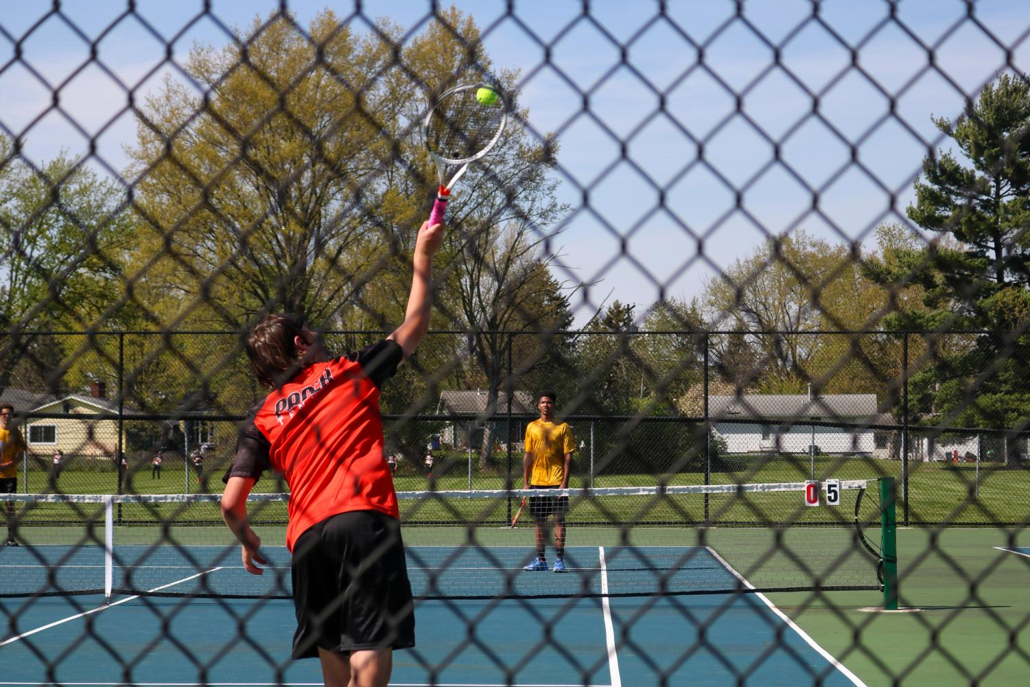 Ben Dabe takes a hit.