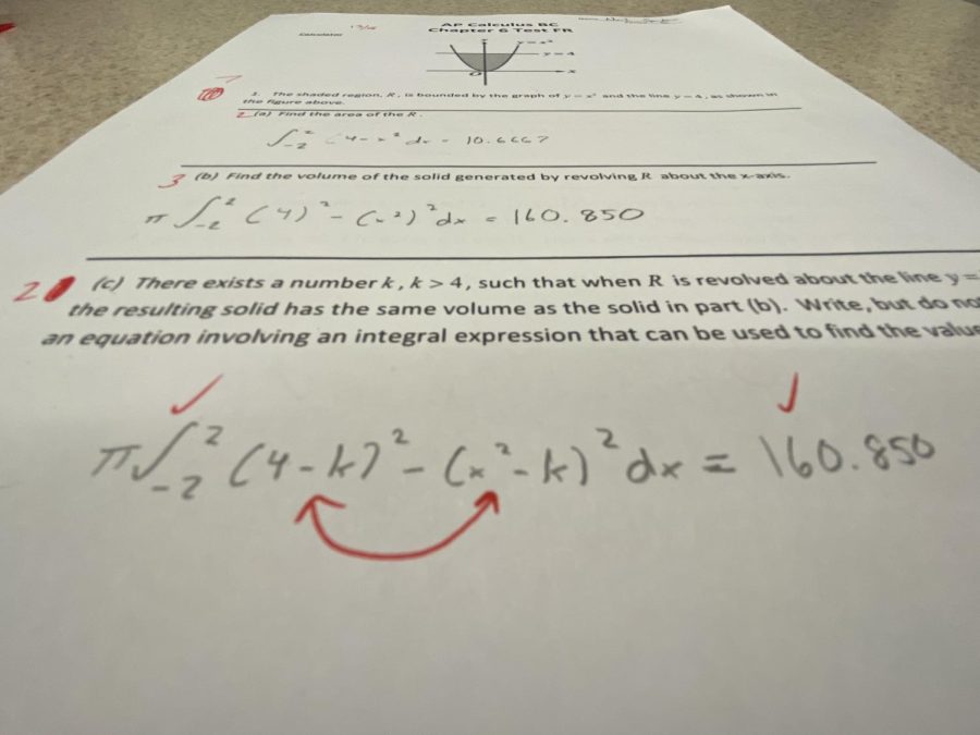 An AP Calculus BC test asks students to answer a variety of free response questions. Teachers at Hayes may choose to give semester assessments like this, or they can get creative with their assessments.