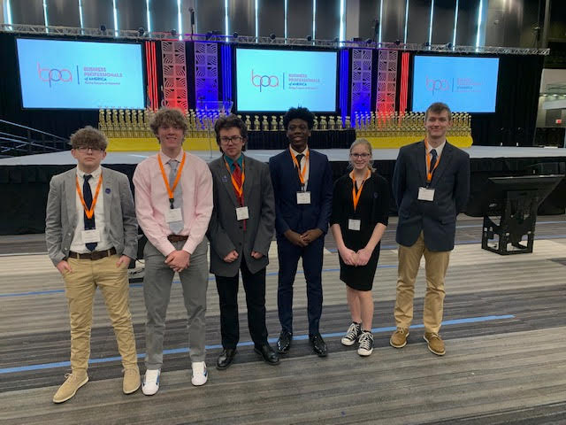 The six students who represented Hayes in the BPA state competition on March 10 and 11.