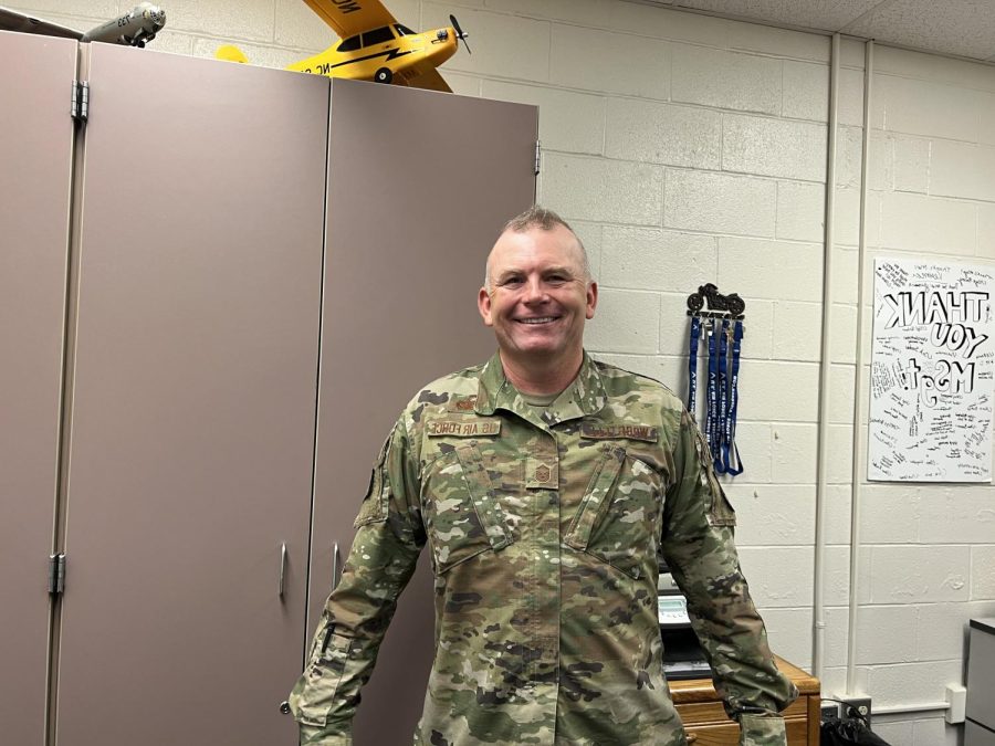 Aerospace Science Insturctor for the Air Force JROTC, Master Sergeant Jim Worstell