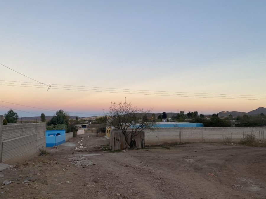The sun sets on the horizon in Zacatecas, where senior Emily Chairez spent winter break with her extended family.