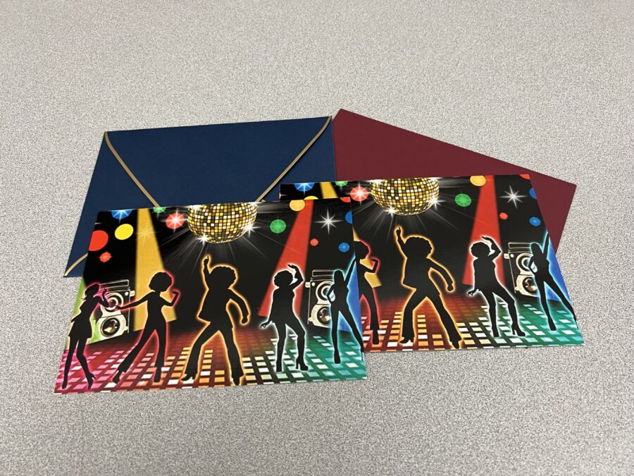 Prom ticket that students receive after they purchase their ticket online.