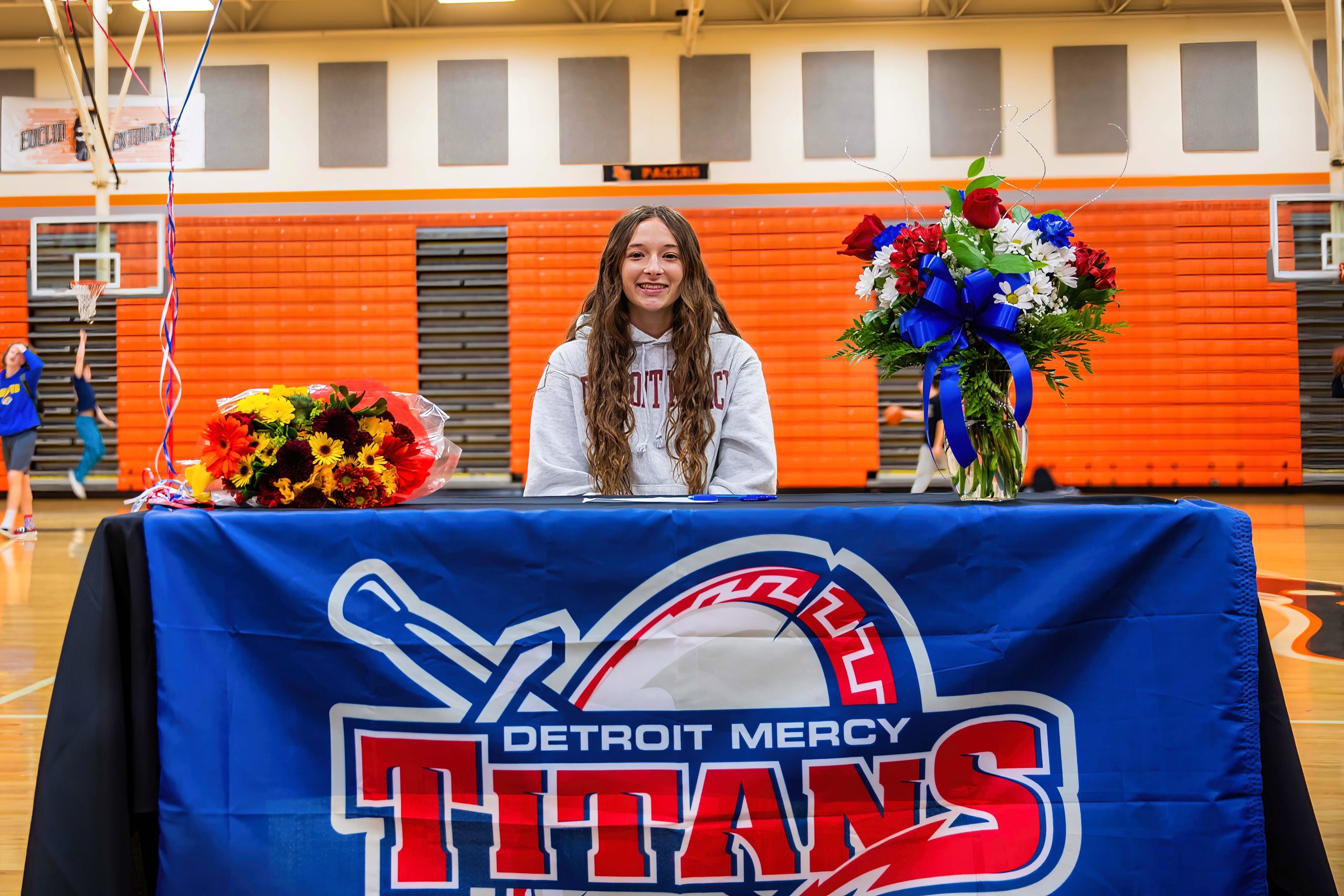 Senior Natalie Dye after signing to play soccer for the Detroit Mercy Titans.