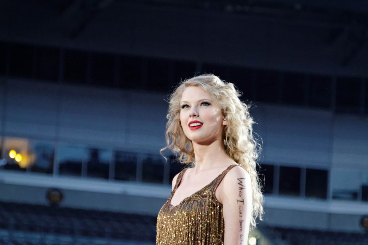Taylor Swift during her Speak Now Concert at Heinz Field.