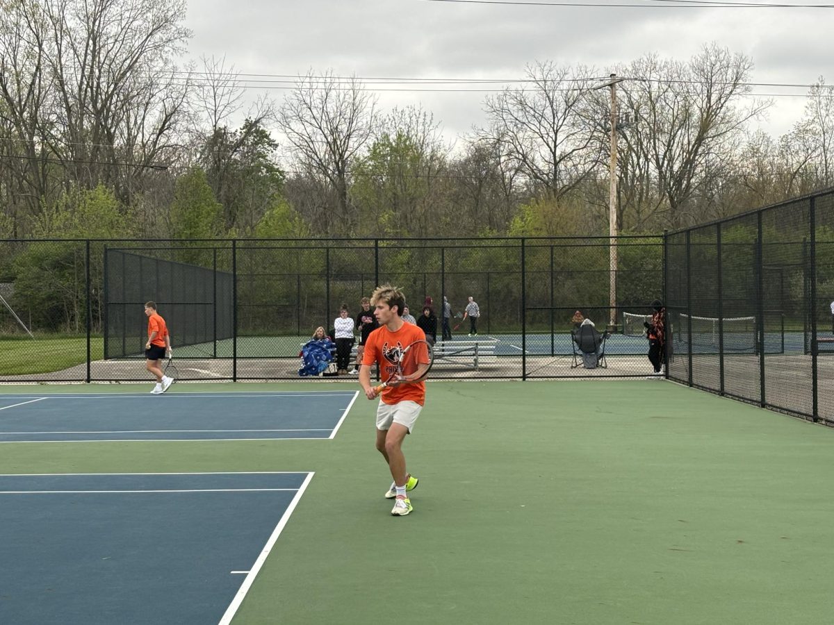 Senior and captain Grant Lamar goes for a backhand.