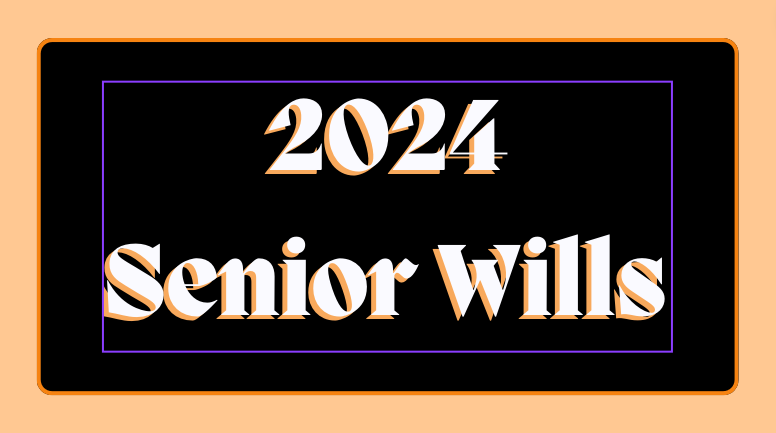 2024 Seniors sent in what they will be giving to underclassmen as they graduate from Hayes.