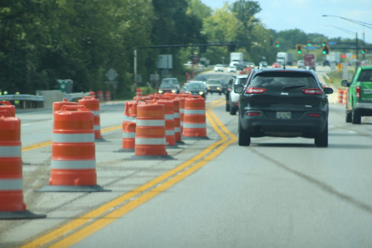 Construction on US 23 can cause long traffic delays, especially at peak hours of travel.