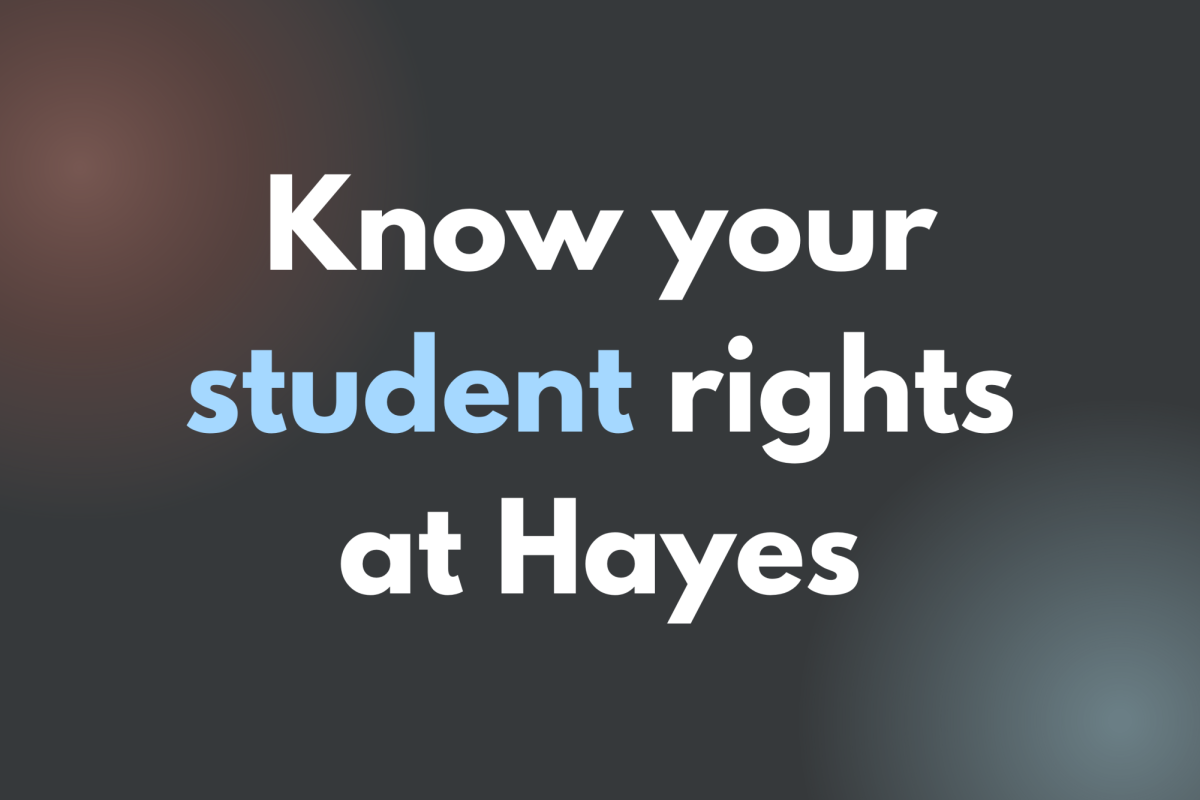 A refresher of some of the rights that students have here at Hayes.