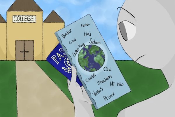Taking foreign language classes is not required, but can help you with college and traveling.