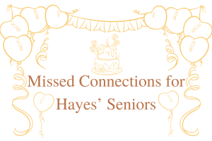 Hayes students send messages to graduating seniors.