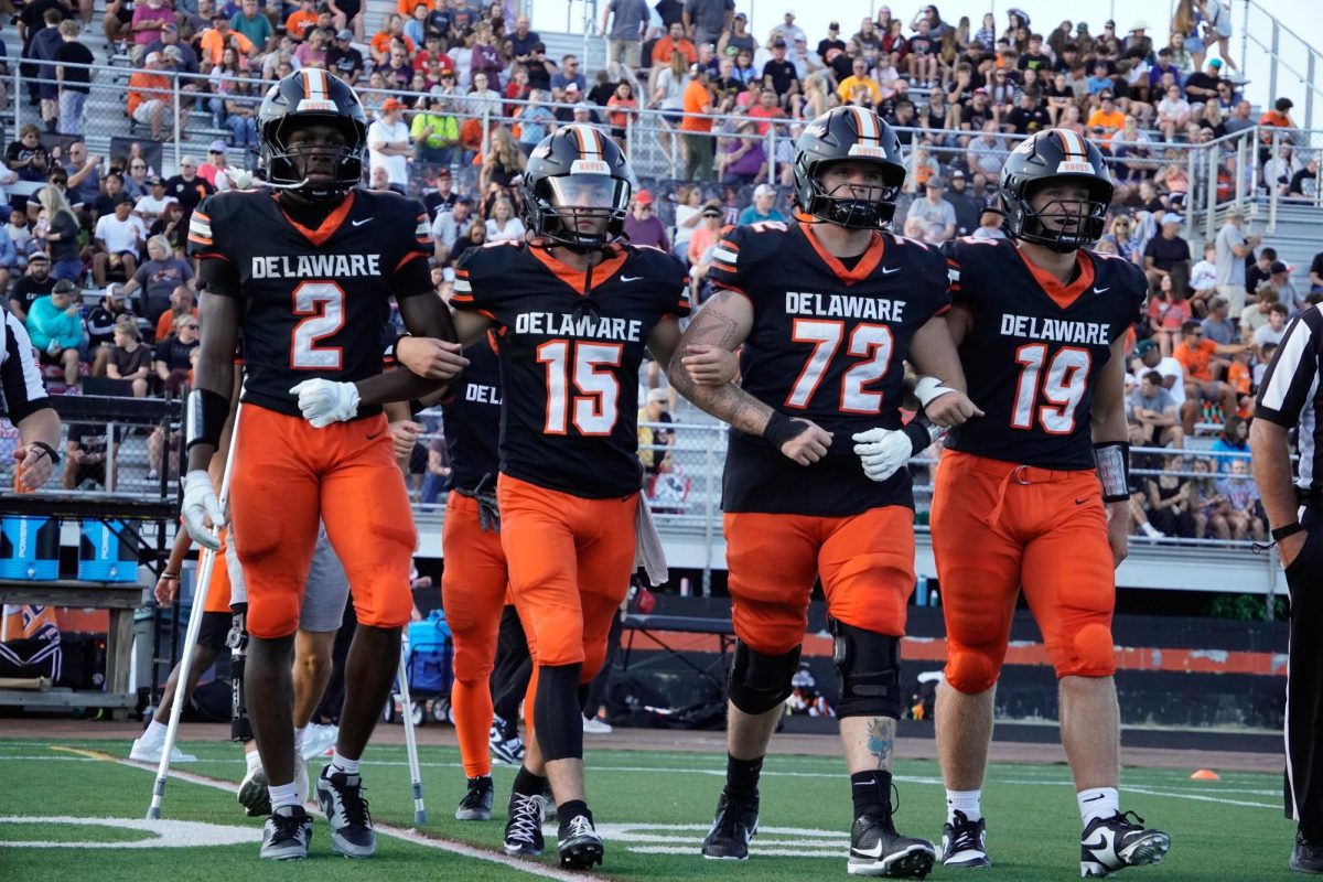 Hayes captains go to the coin toss.