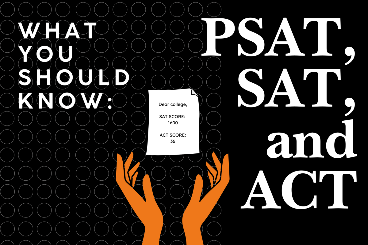 The SAT, PSAT, and ACT are standardized college readiness tests aimed at high school students.