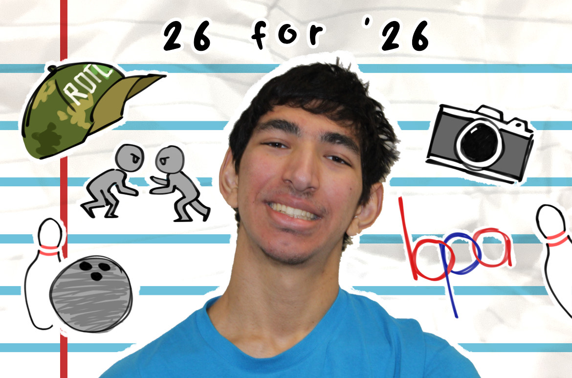 Senior BP Padilla is interested in bowling and sports photography.