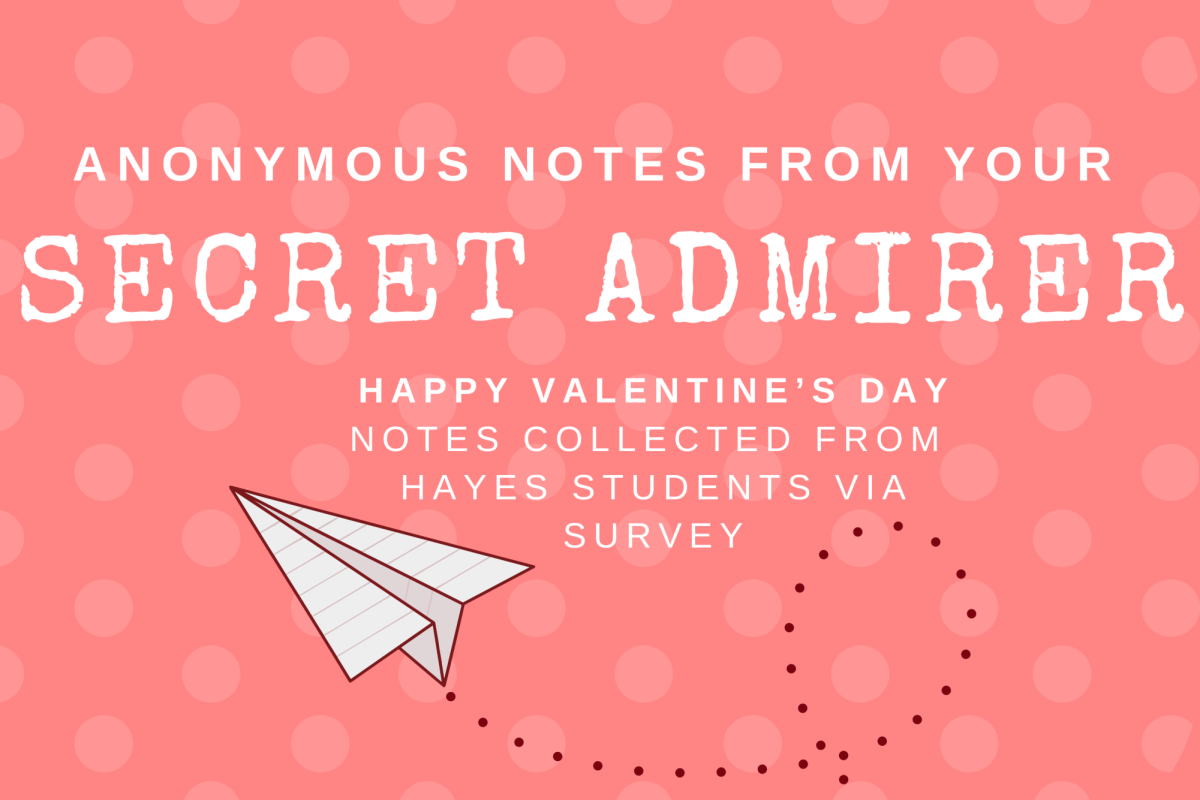 Valentine's Day notes collected from Hayes students via survey