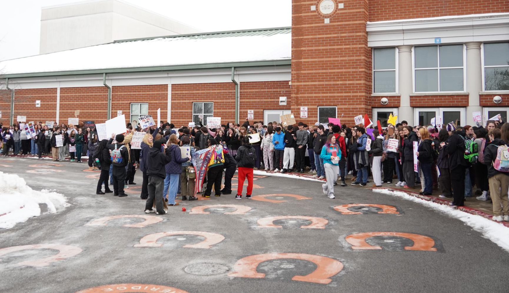 Hayes students organize and participate in protesting ICE