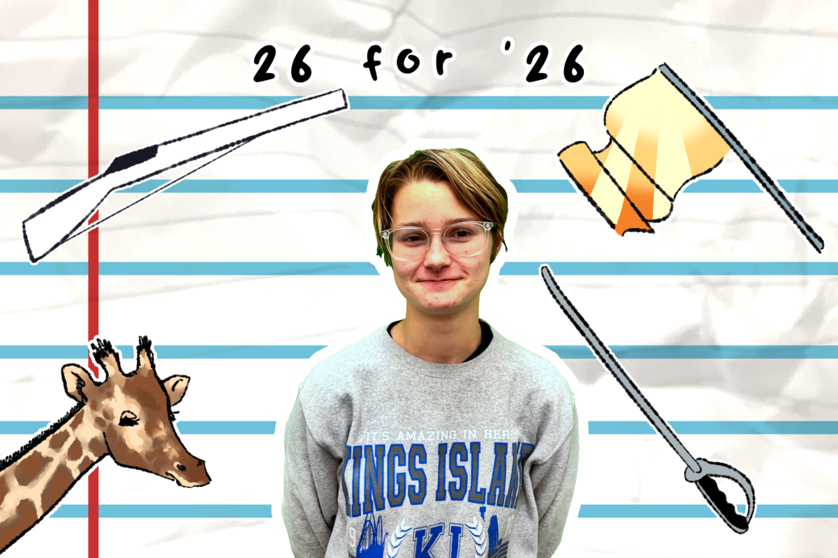 Senior Nick Kennedy is involved in activities such as color guard and zoo school.