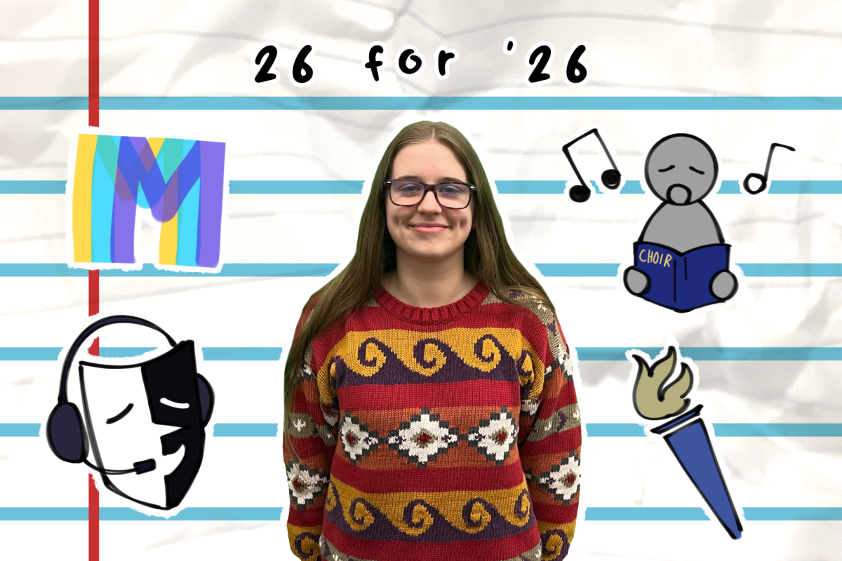 Senior Izzy Burgeson likes to sing in choir and work crew in theatre.
