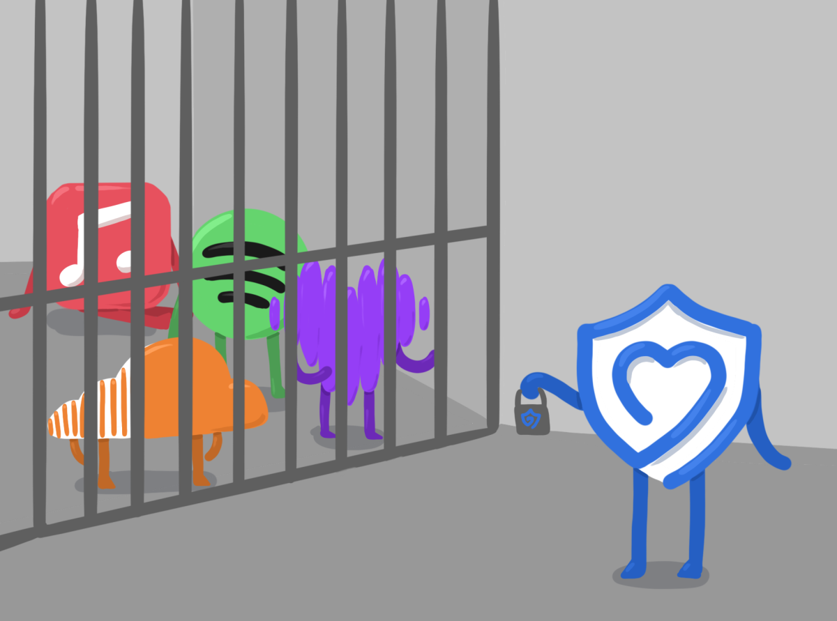 The school has blocked sites like Apple Music and Spotify because of moderation issues.