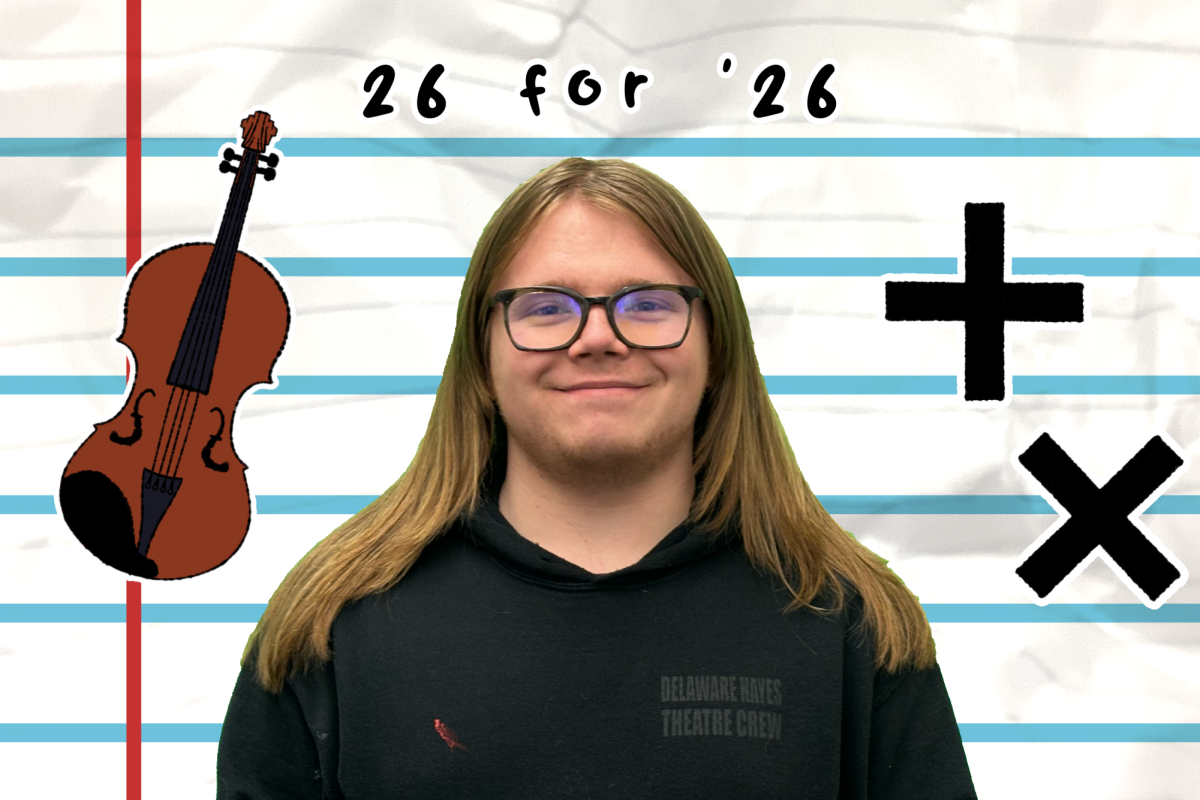 Senior Charlie Dilbeck is involved in activities such as Teen Eco and Hayes Players.